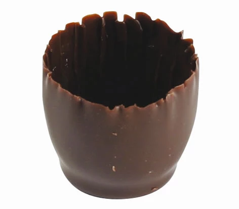 Callebaut Dark Chocolate Small Carved Cups