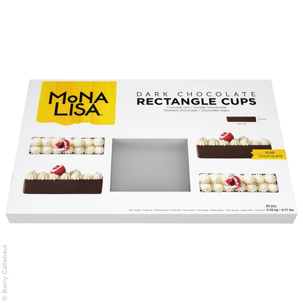 Mona Lisa; Dark Chocolate Rectangle Cups