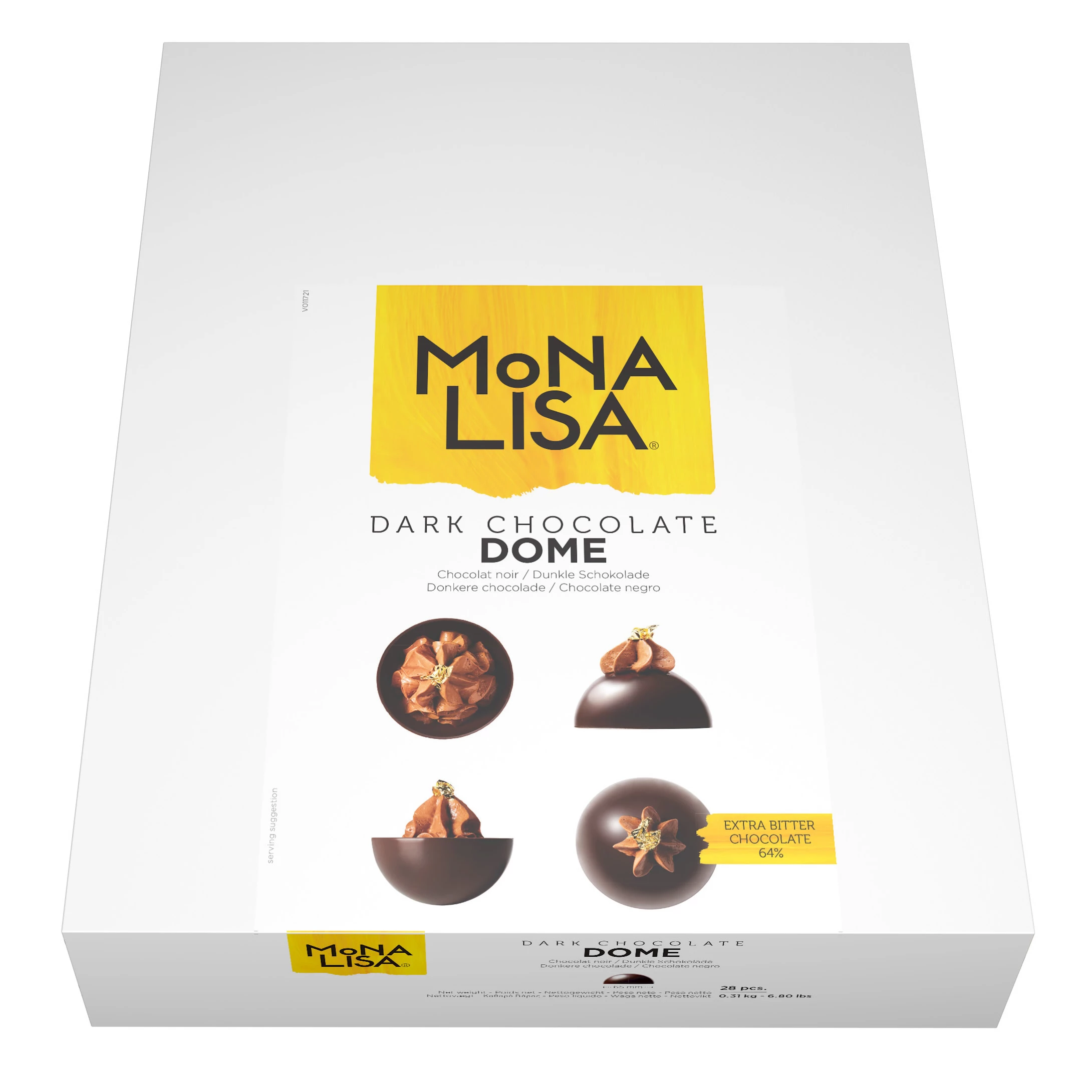 Mona Lisa; Dark Chocolate Domes
